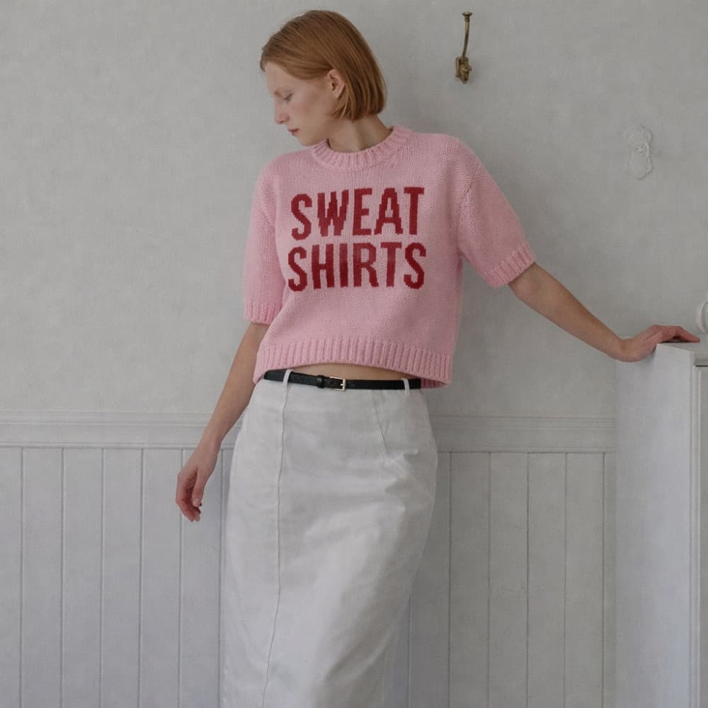 [UNANSWERED MYSTERY] Lettering Knit Pink 4