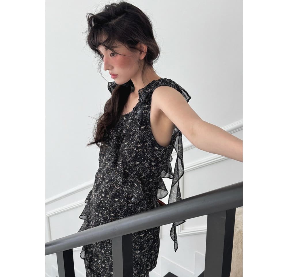 [FOUNDATION] Emma Lovely Flower Chiffon Dress 2
