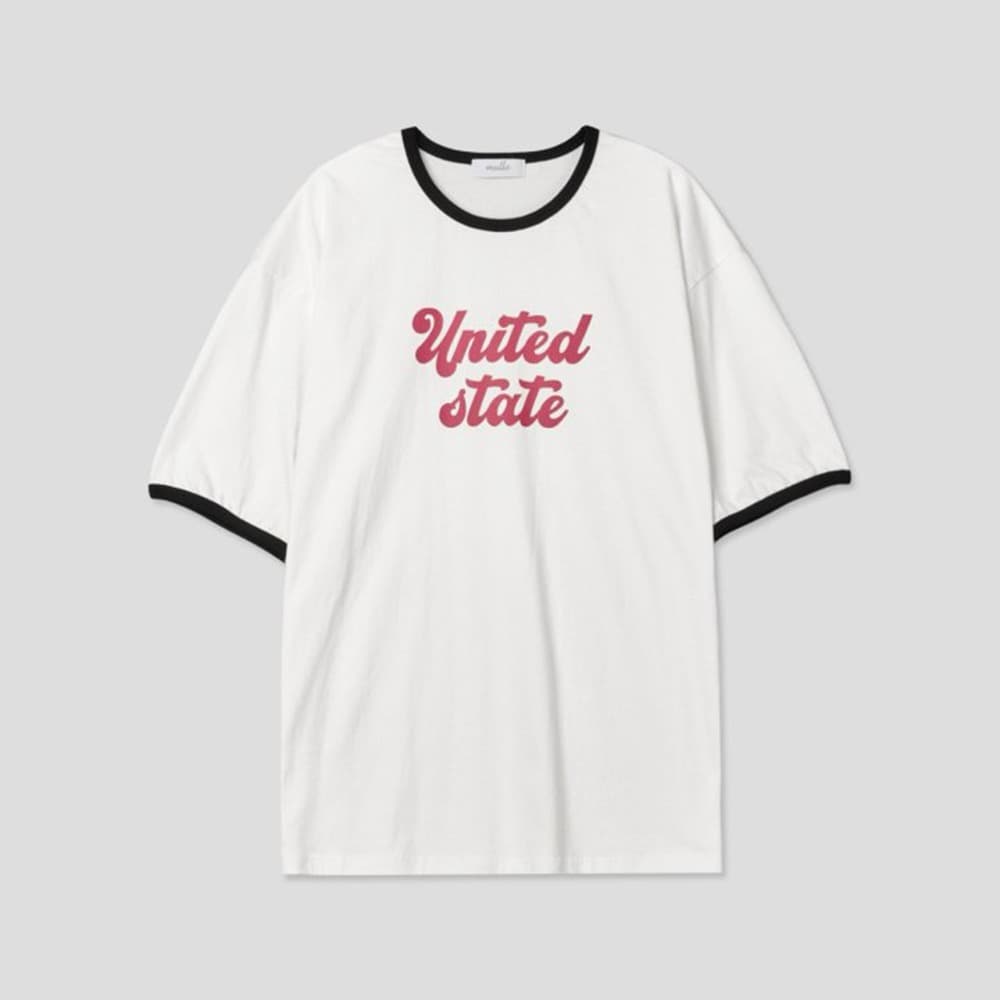 [MULLO] Color Matching Ringer Short Sleeve T-Shirt 1
