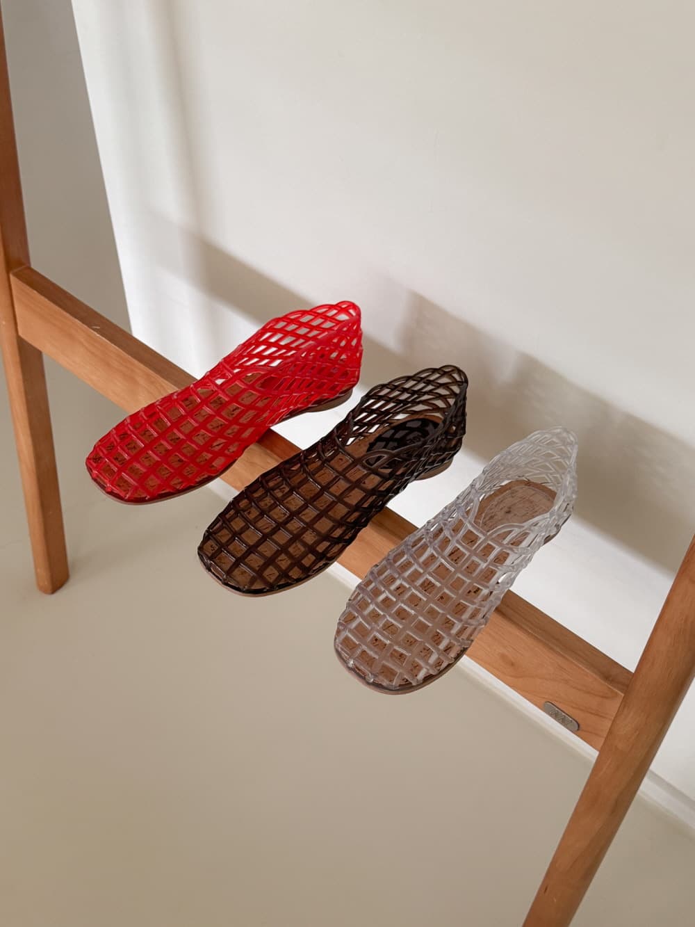 [CADEAU] CA212 Jelly Mesh Flat Shoes 9