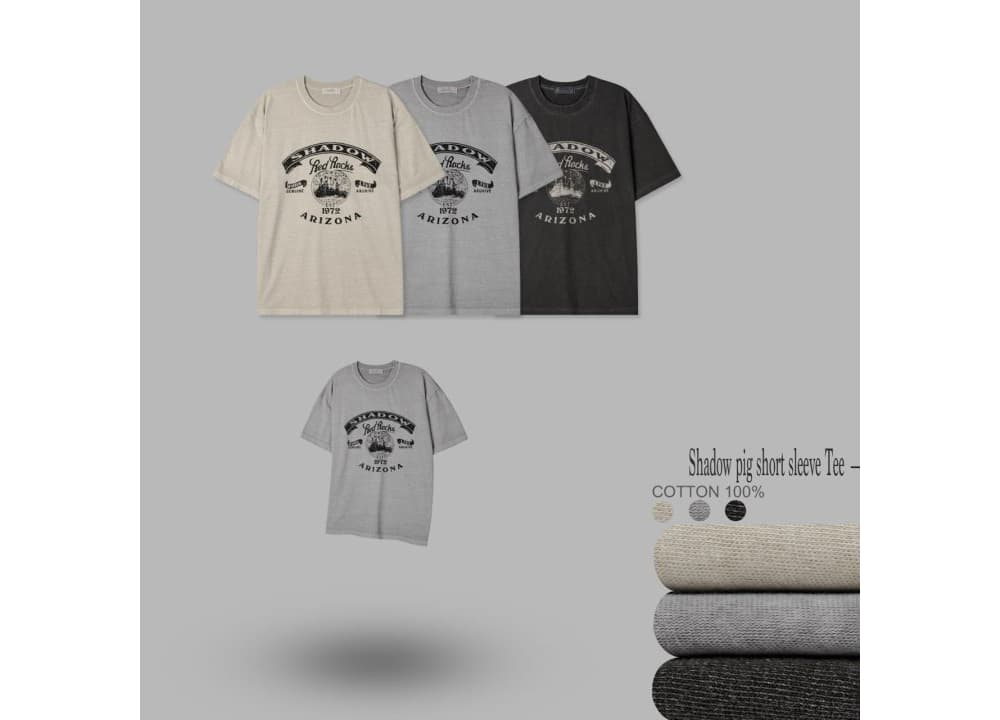[MULLO] Shadow Pigment Short Sleeve T-Shirt 8