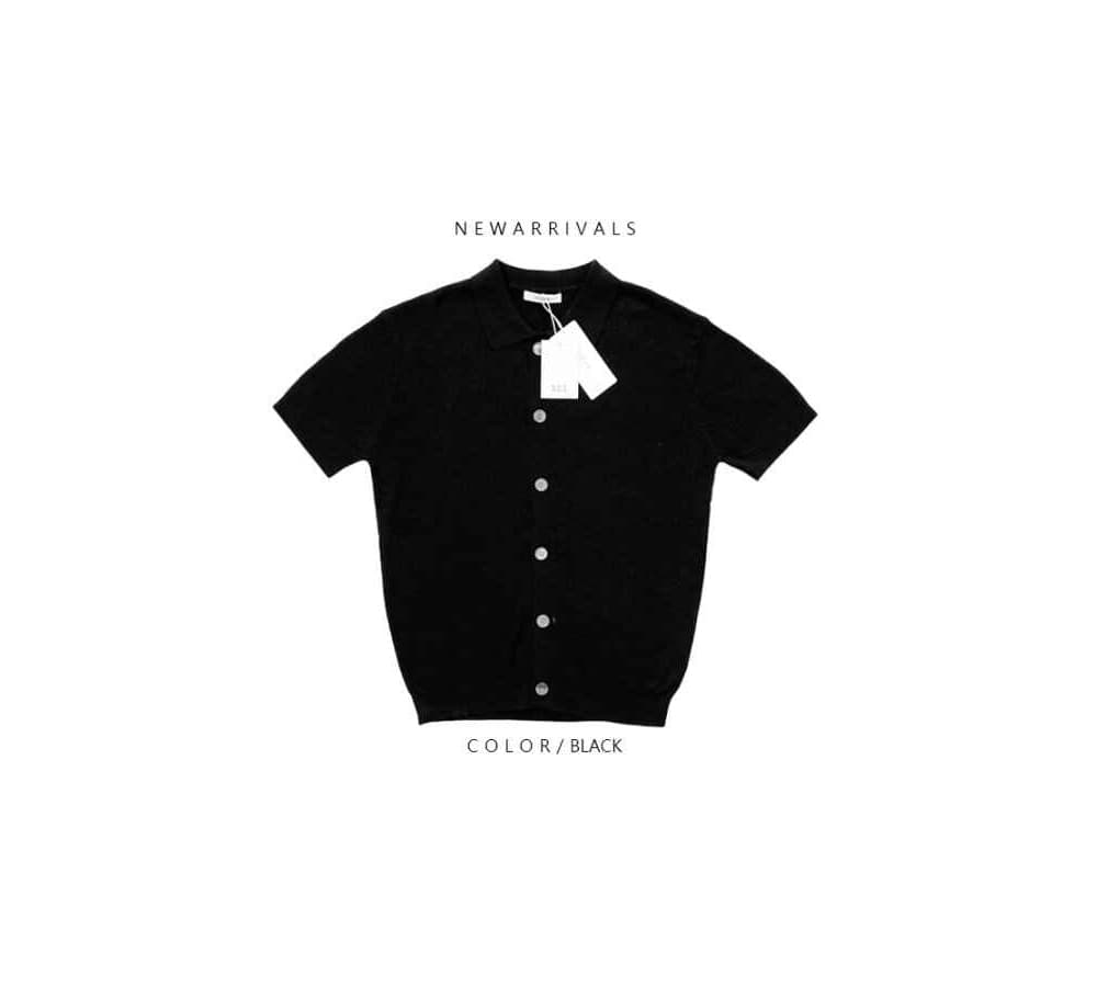 [OCEAN]Taylor Collar Short Sleeve Cardigan 2