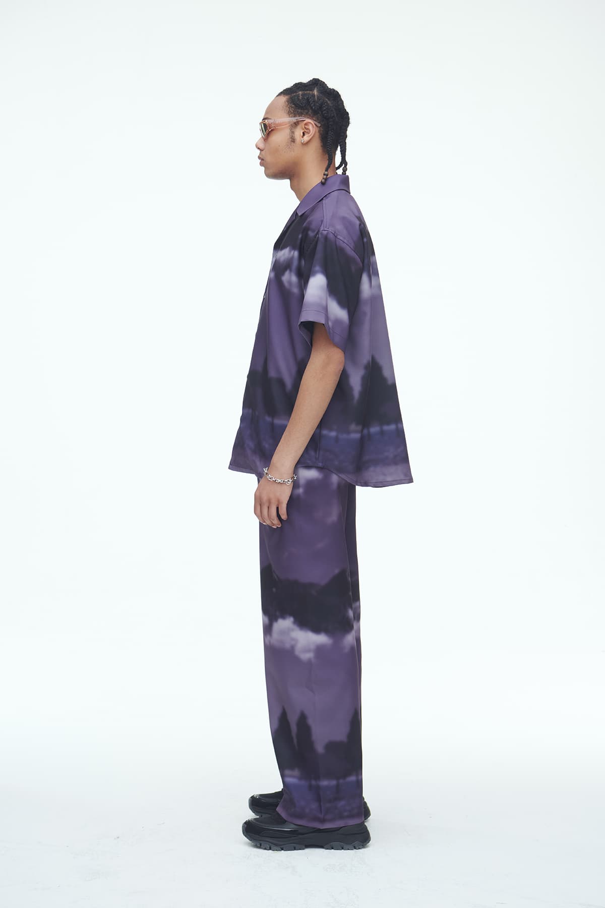 [SSERPE] PURPLE WIND FLOW PANTS 7