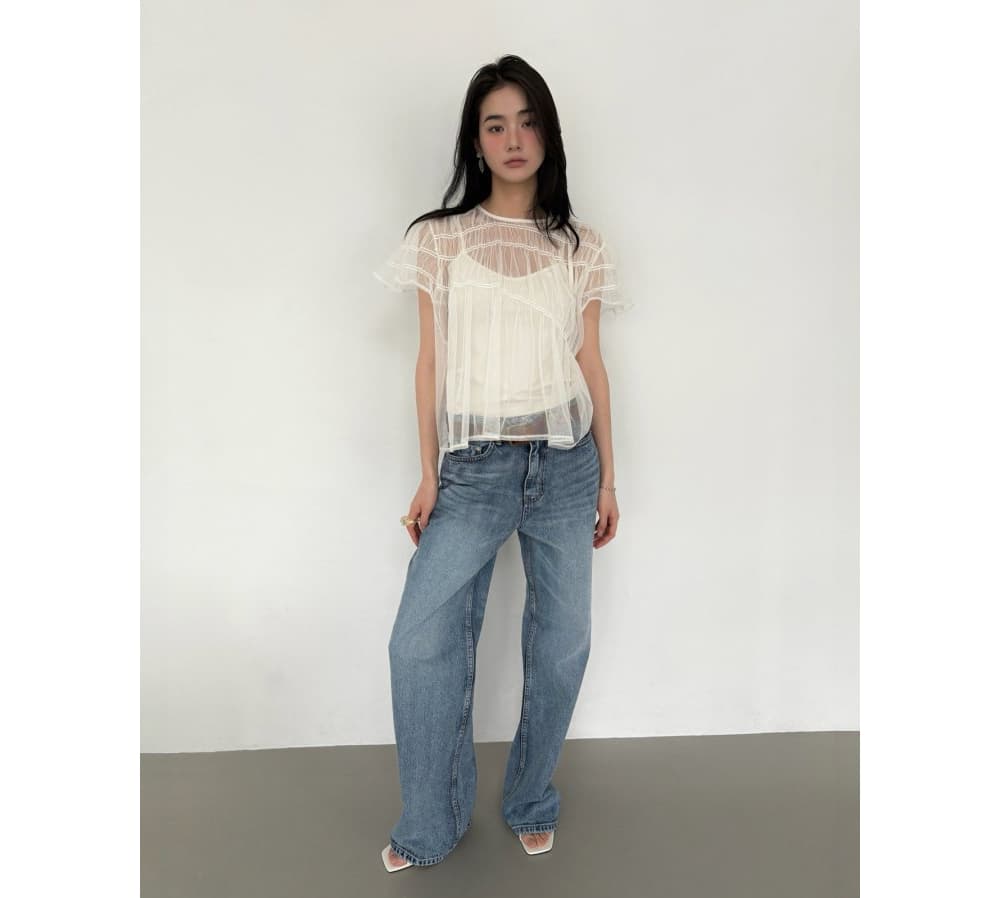 [FOUNDATION] Bli Mesh Sleeveless Blouse Set 4
