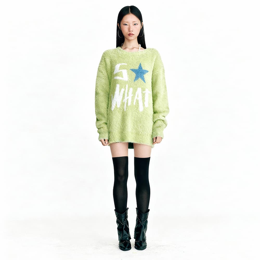 [SSERPE] SO WHAT HAIRY KNIT SWEATER 5