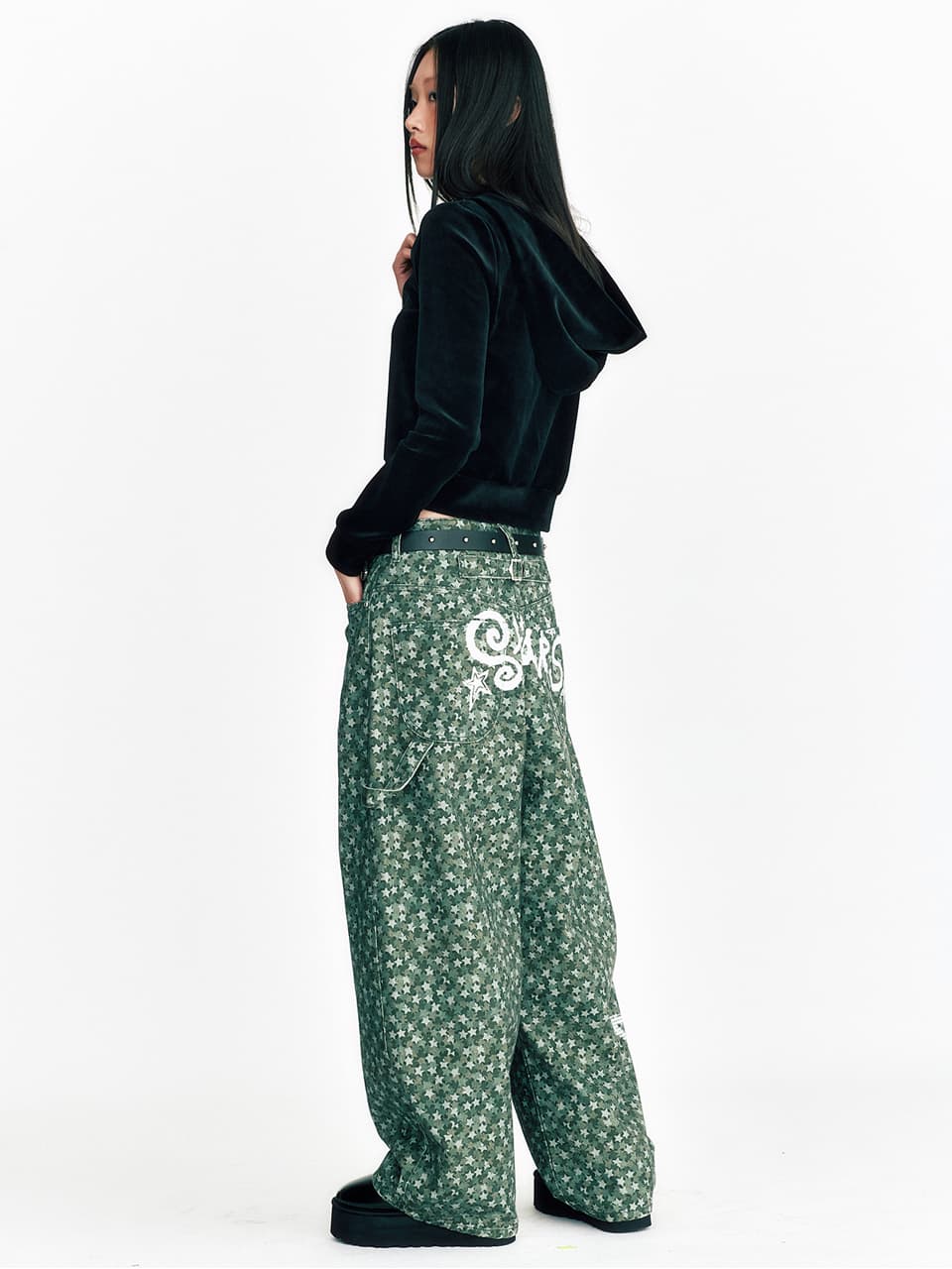 [SSERPE] STARS CAMOUFLAGE COTTON PANTS 6
