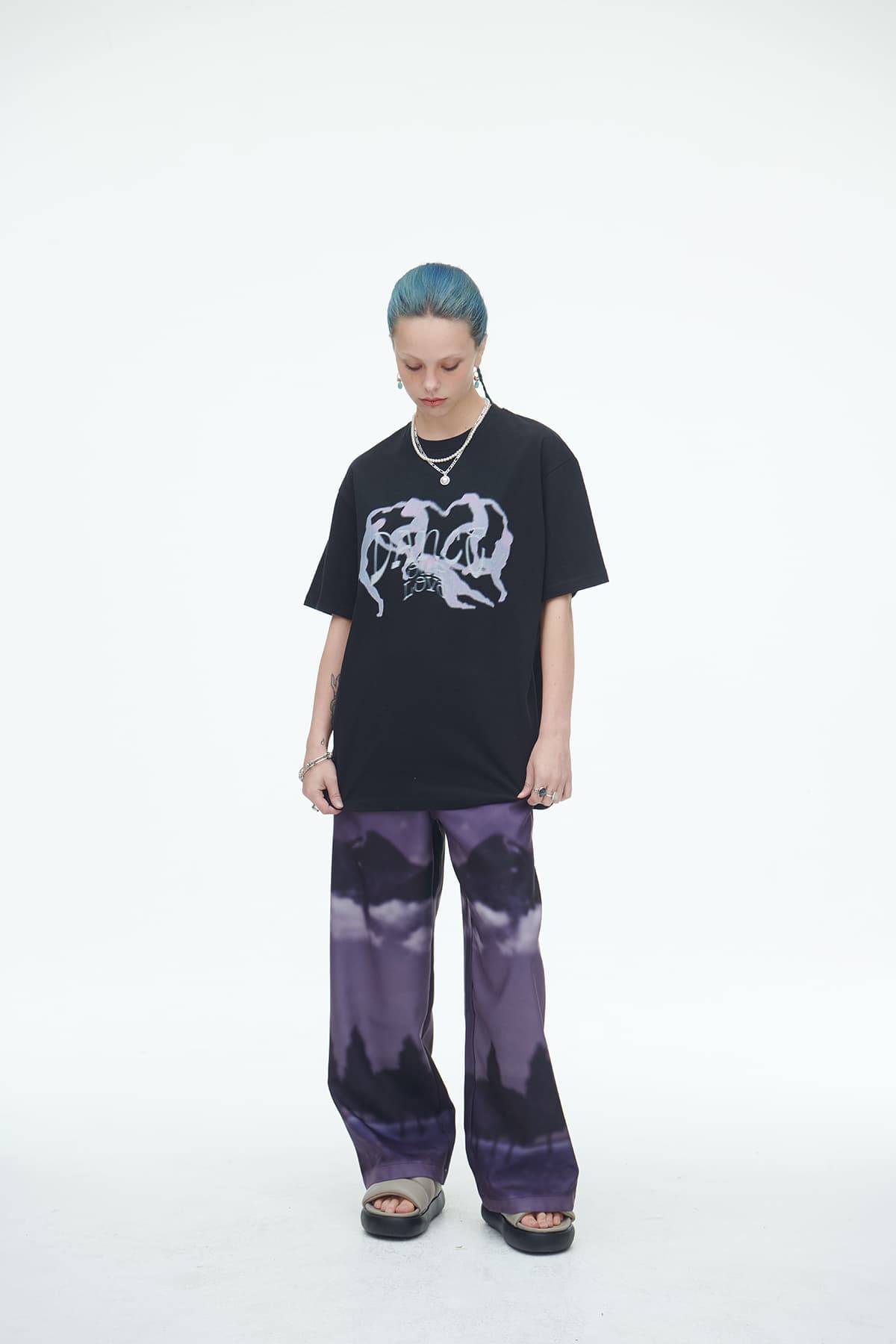 [SSERPE] PURPLE WIND FLOW PANTS 5