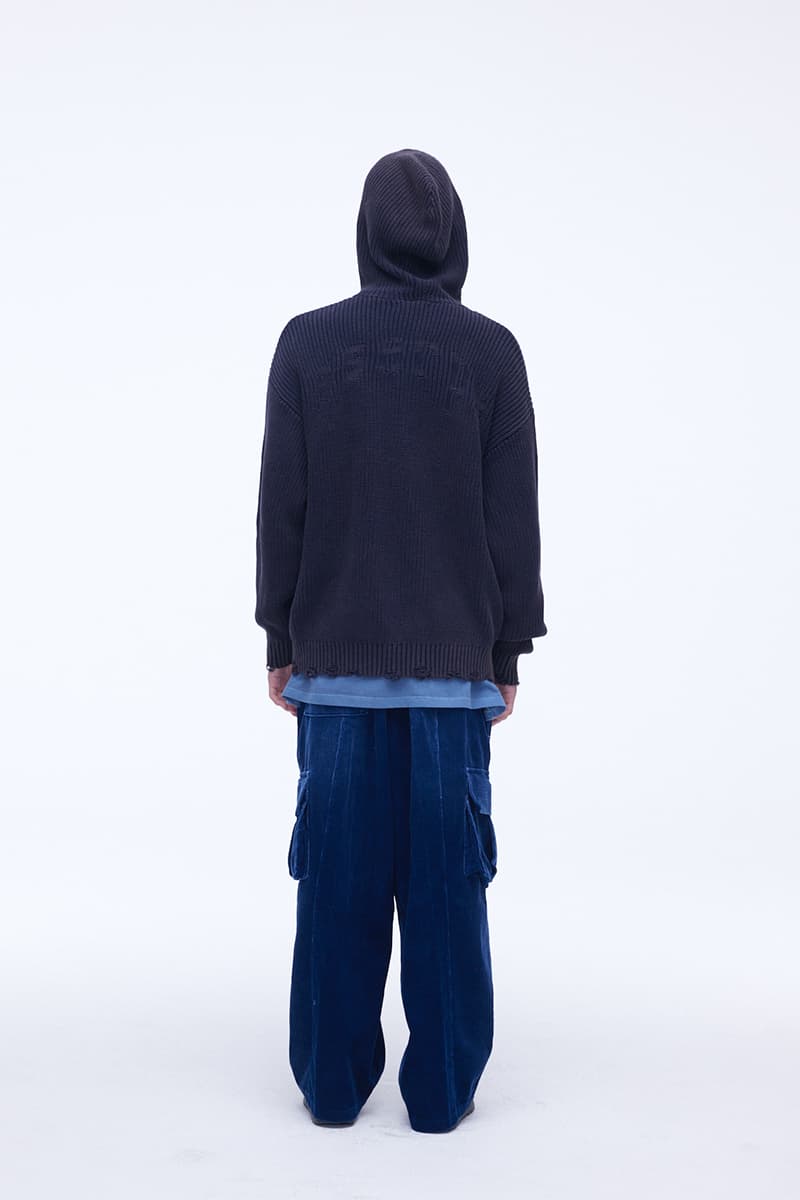 [SSERPE] WASHING CORDUROY CARGO BANDING DENIM PANTS 2