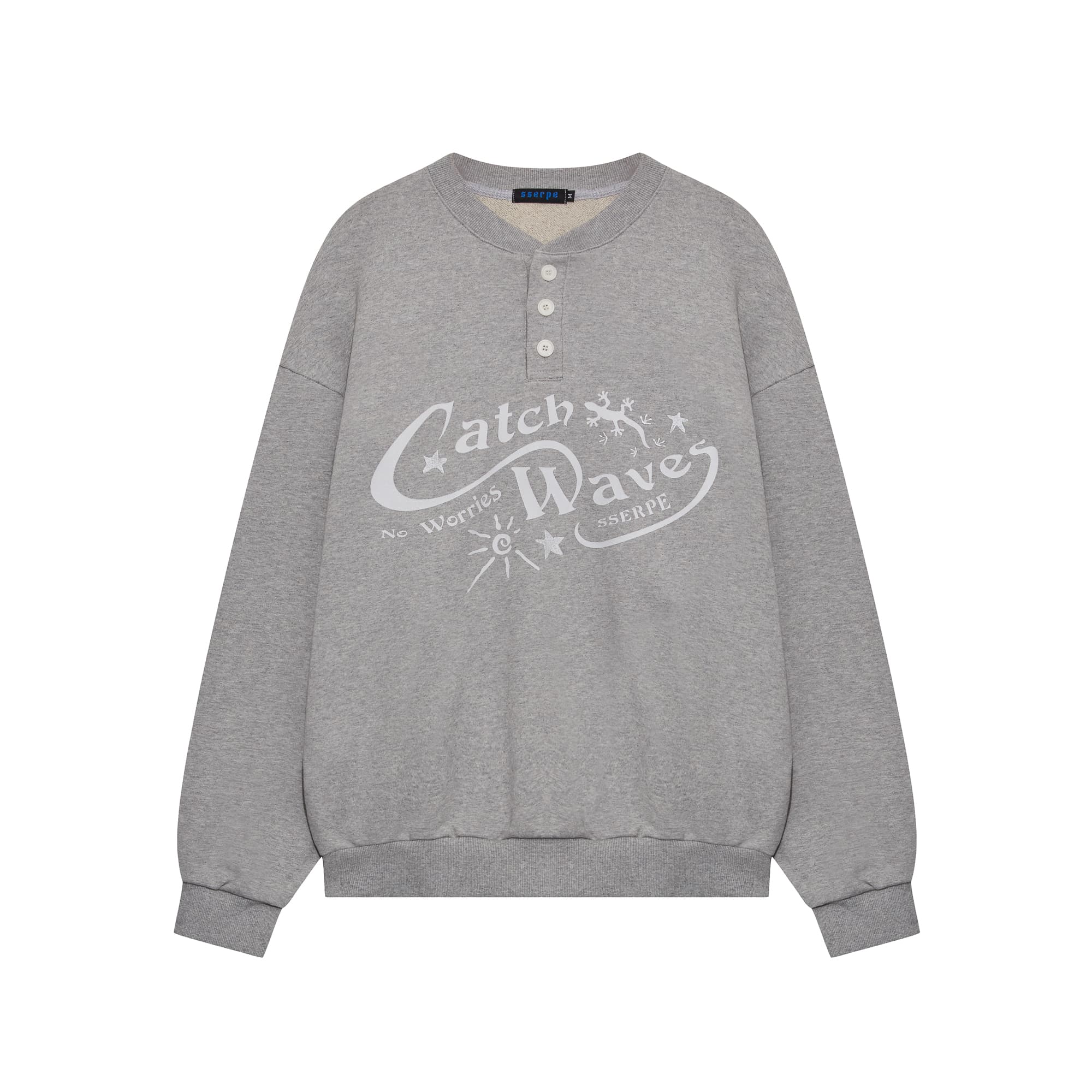 [SSERPE] CATCH WAVES HENLY NECK SWEATSHIRTS 10