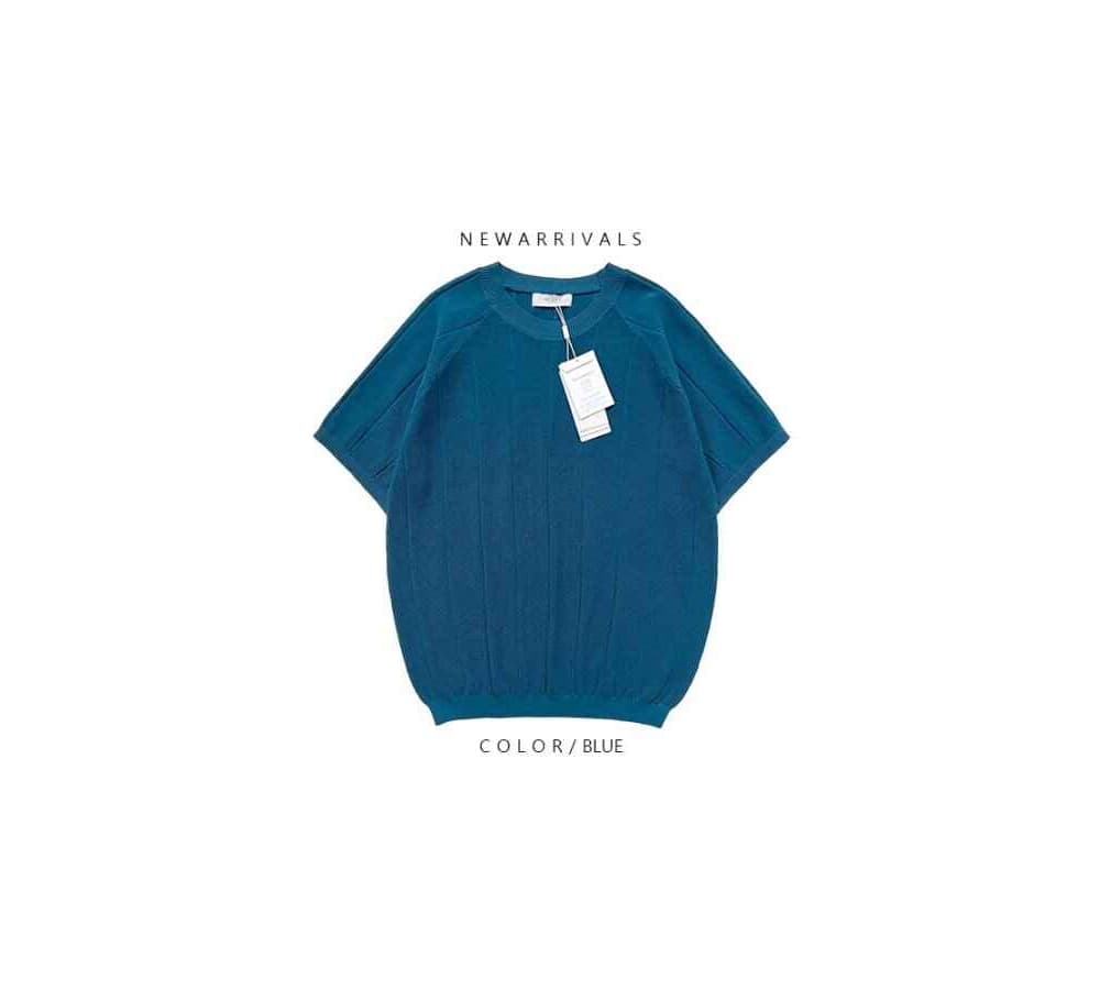 [OCEAN] Washable Cordenne Nagrang Short Sleeve Knit 2