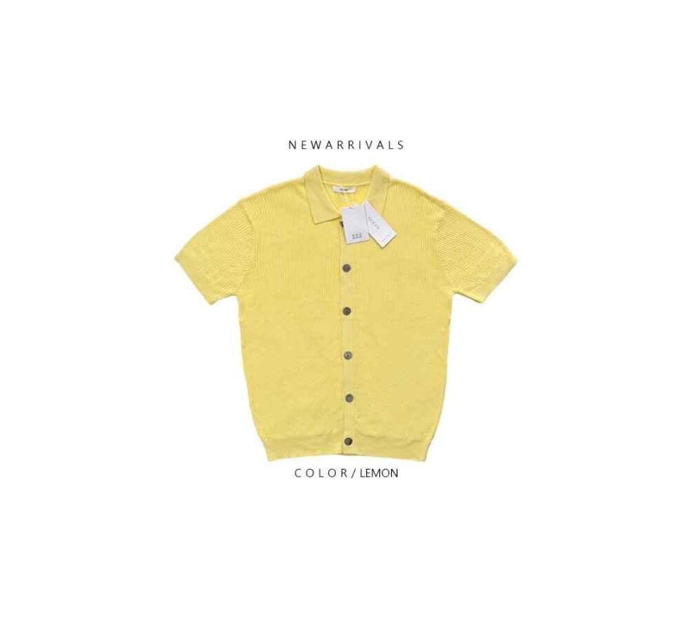 [OCEAN]Taylor Collar Short Sleeve Cardigan 3