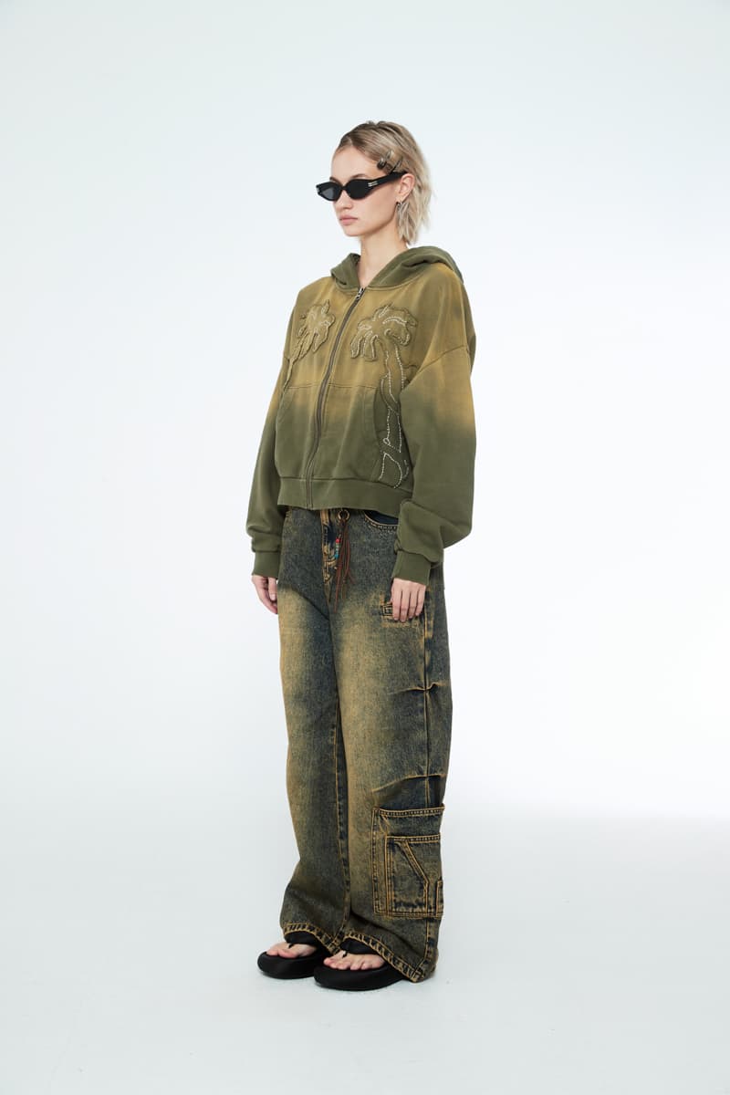 [SSERPE] MULTI POCKET CARPENTER WIDE DENIM PANTS 3