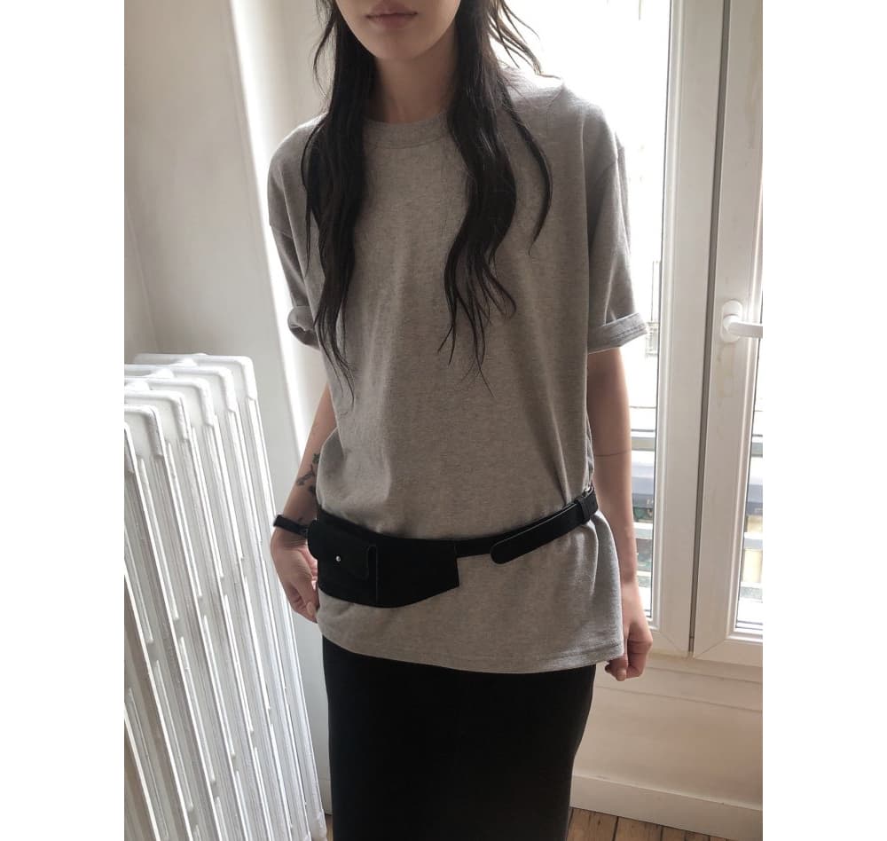 [LE BUTTER] Peach Boxy T-Shirt 4