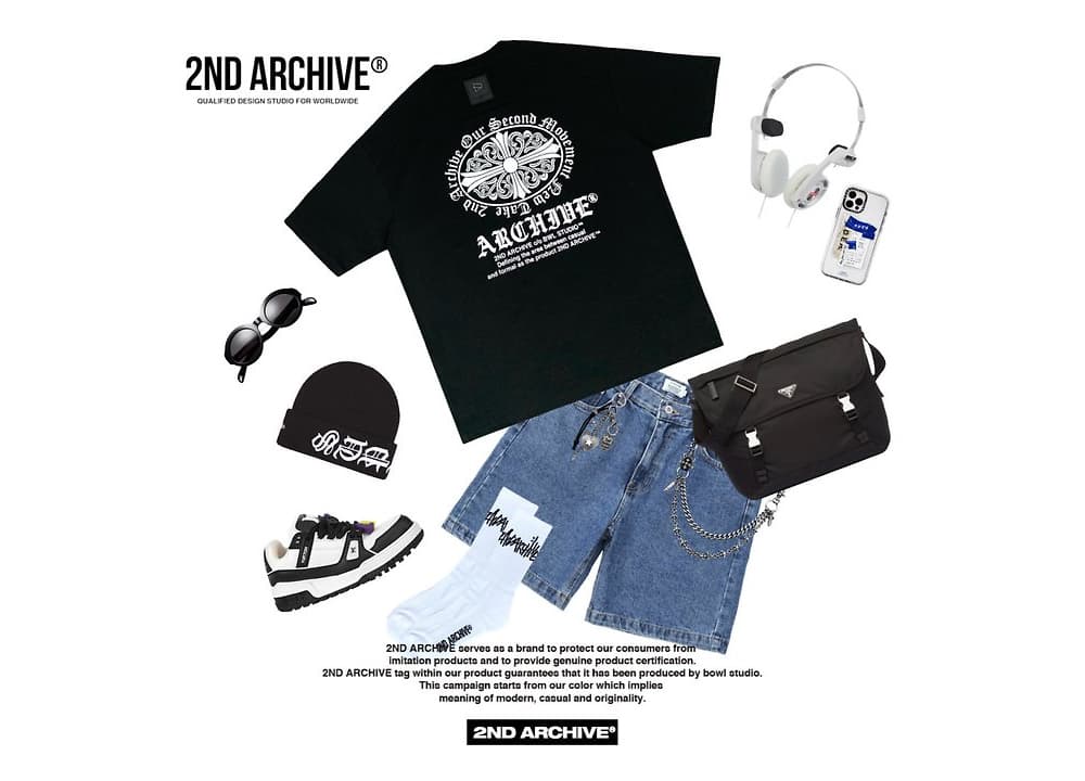 [2ND ARCHIVE] Leather Patch Cross Short Sleeve T-Shirt 4