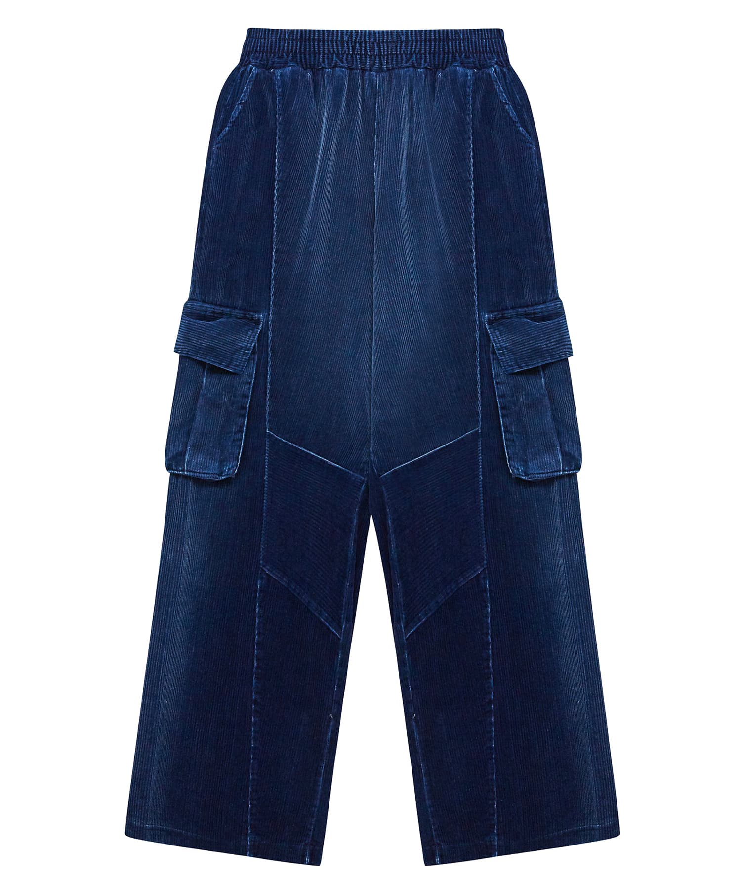 [SSERPE] WASHING CORDUROY CARGO BANDING DENIM PANTS 9