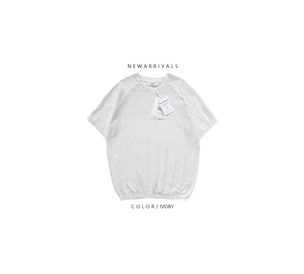 [OCEAN] Washable Cordenne Nagrang Short Sleeve Knit 4