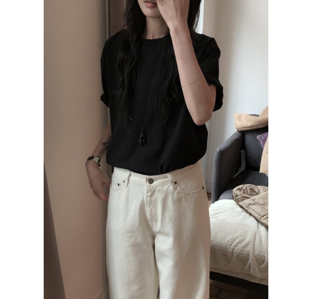[LE BUTTER] Peach Boxy T-Shirt 5