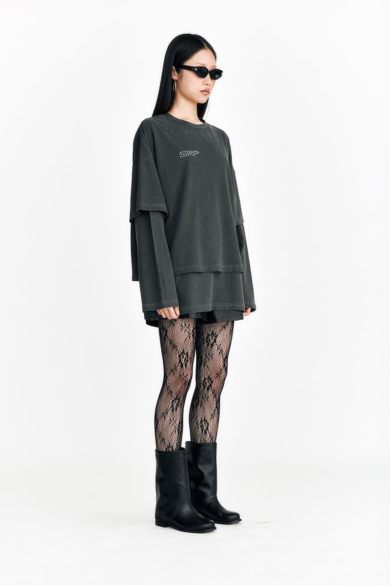 [SSERPE] FLAME STAR LAYERED LONG SLEEVE T PIGMENT 4