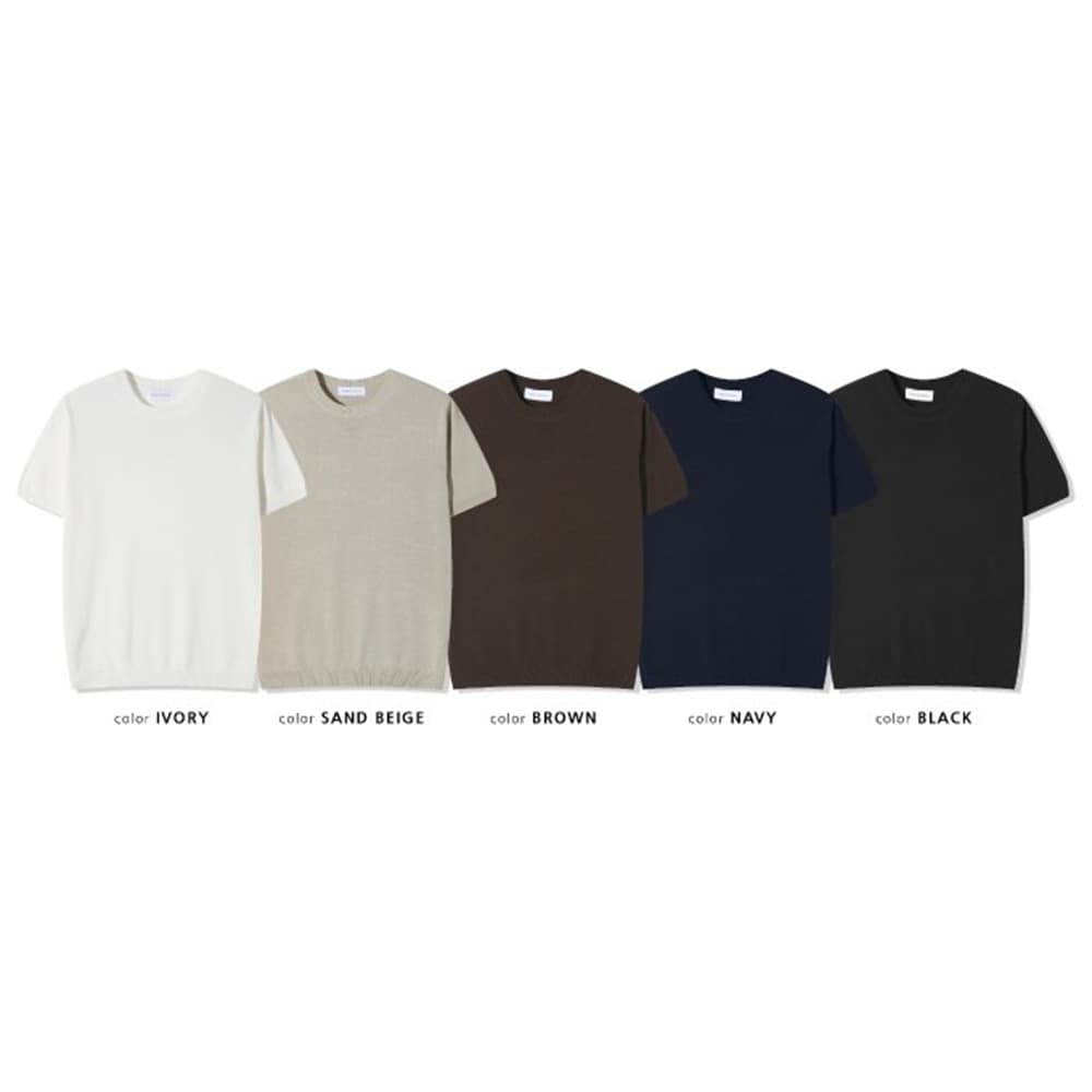 [OCEAN] Epa Holga Round Short Sleeve Knit 6