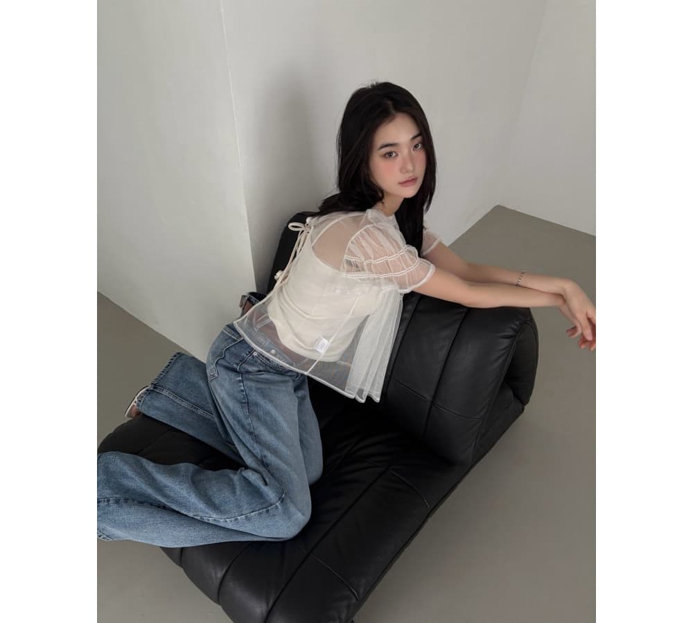 [FOUNDATION] Bli Mesh Sleeveless Blouse Set 3