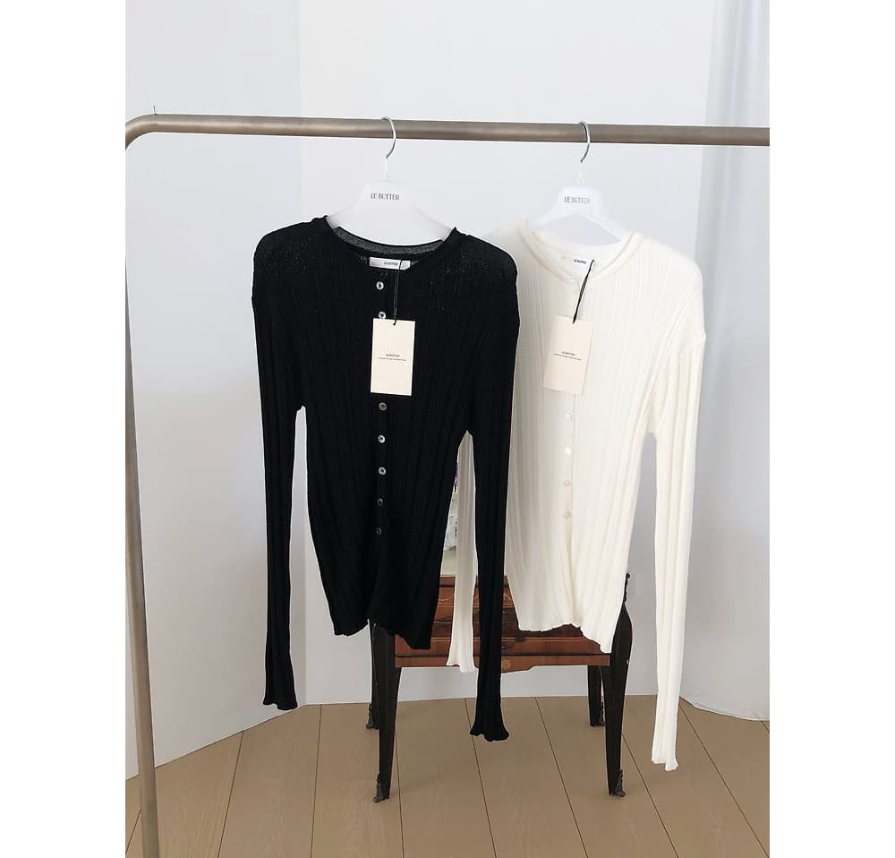 [LE BUTTER] Summer Pleated Cardigan 8