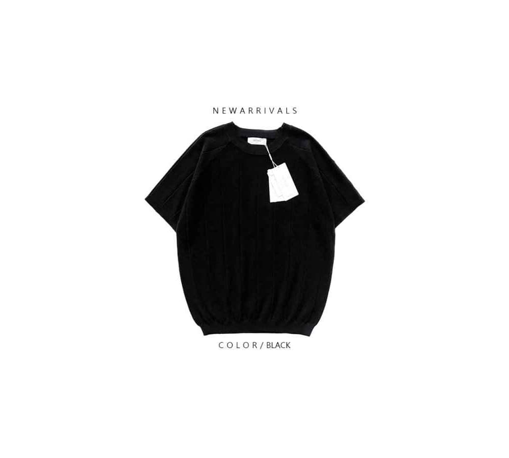 [OCEAN] Washable Cordenne Nagrang Short Sleeve Knit 1