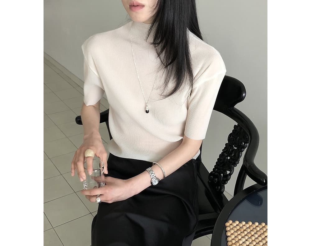 [LE BUTTER] Le Half Pleated T-Shirt 2