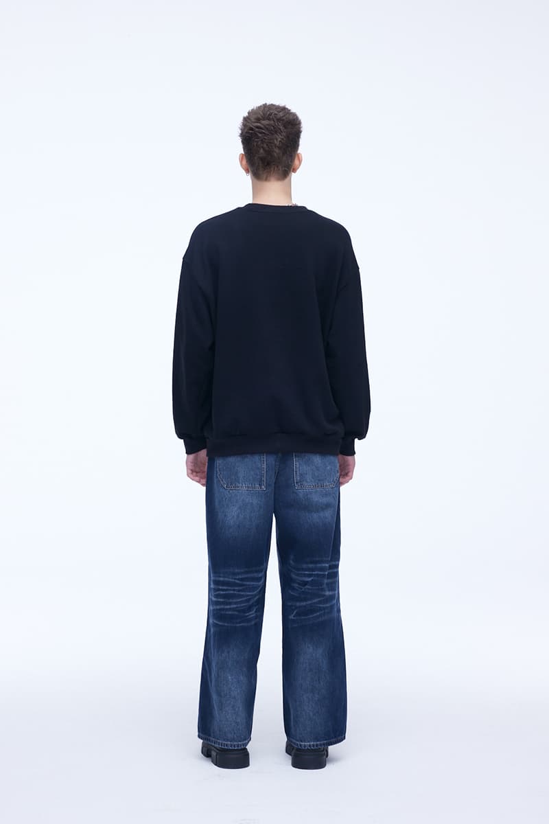 [SSERPE] DOUBLE KNEE CARPENTER WIDE DENIM PANTS 2