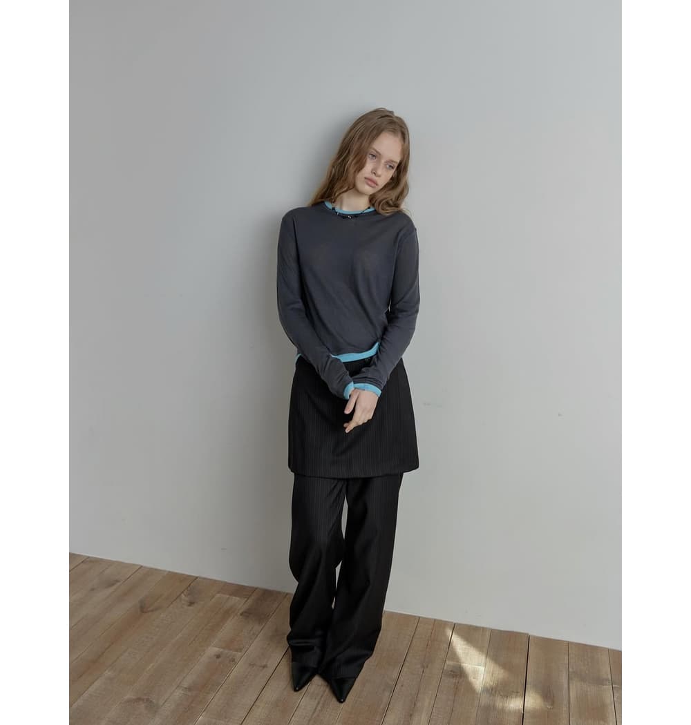 [CEST LA VIE] Mute Wool Tencel T-Shirt 6