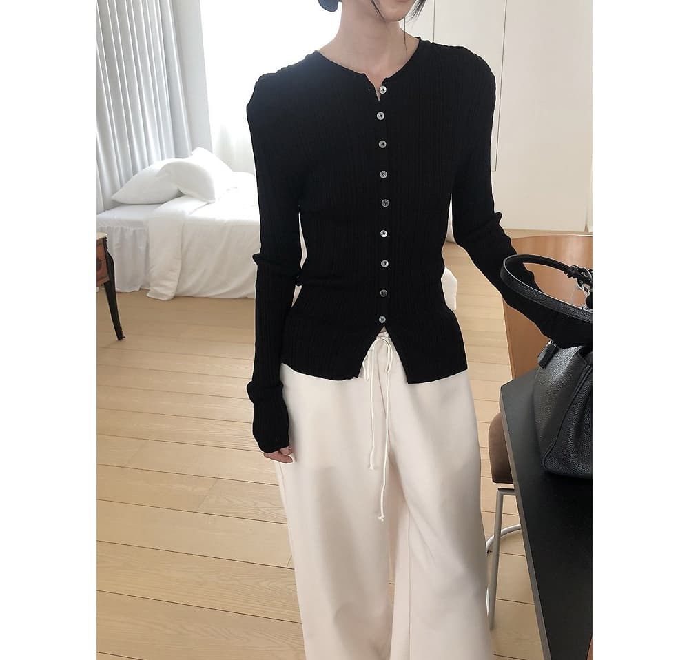 [LE BUTTER] Summer Pleated Cardigan 3