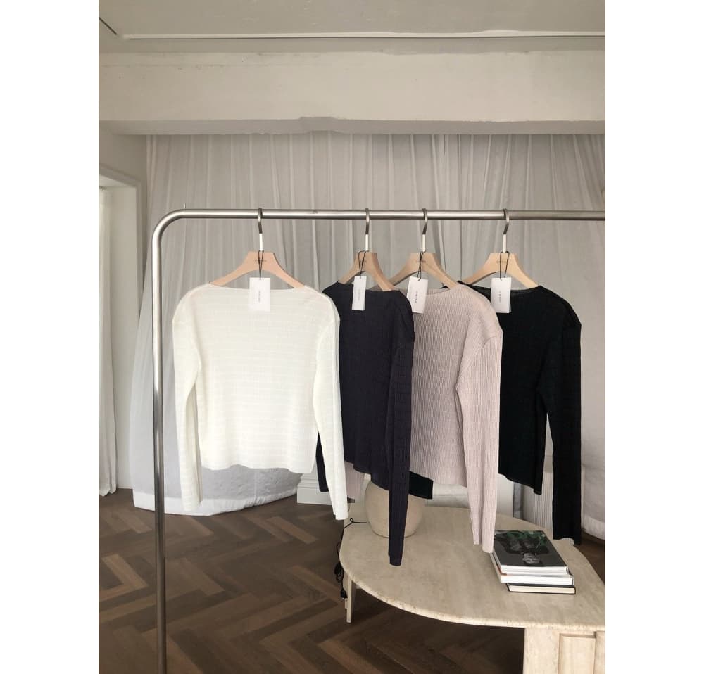[LE BUTTER] Ber Pleated T-Shirt 10