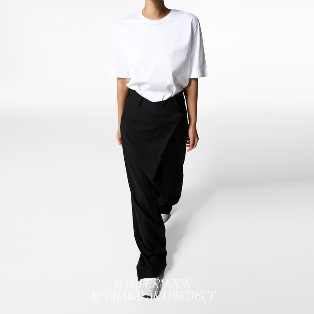 [PAPER MOON] Lux Silket Basic T-Shirt White 4