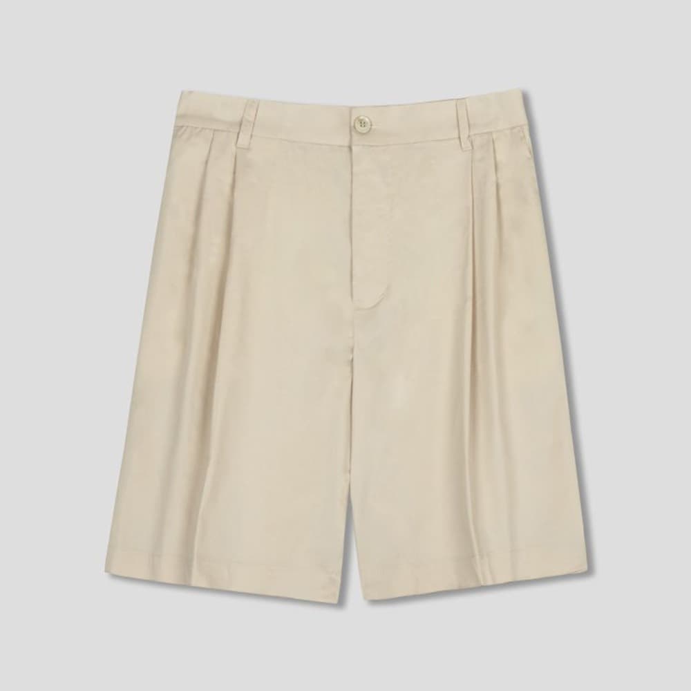 [GENTLE COVER] Dose Two-Tuck Half Pants 1