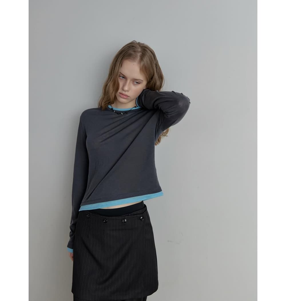 [CEST LA VIE] Mute Wool Tencel T-Shirt 2
