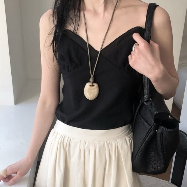 [LE BUTTER] Frill Slub Blouse 1