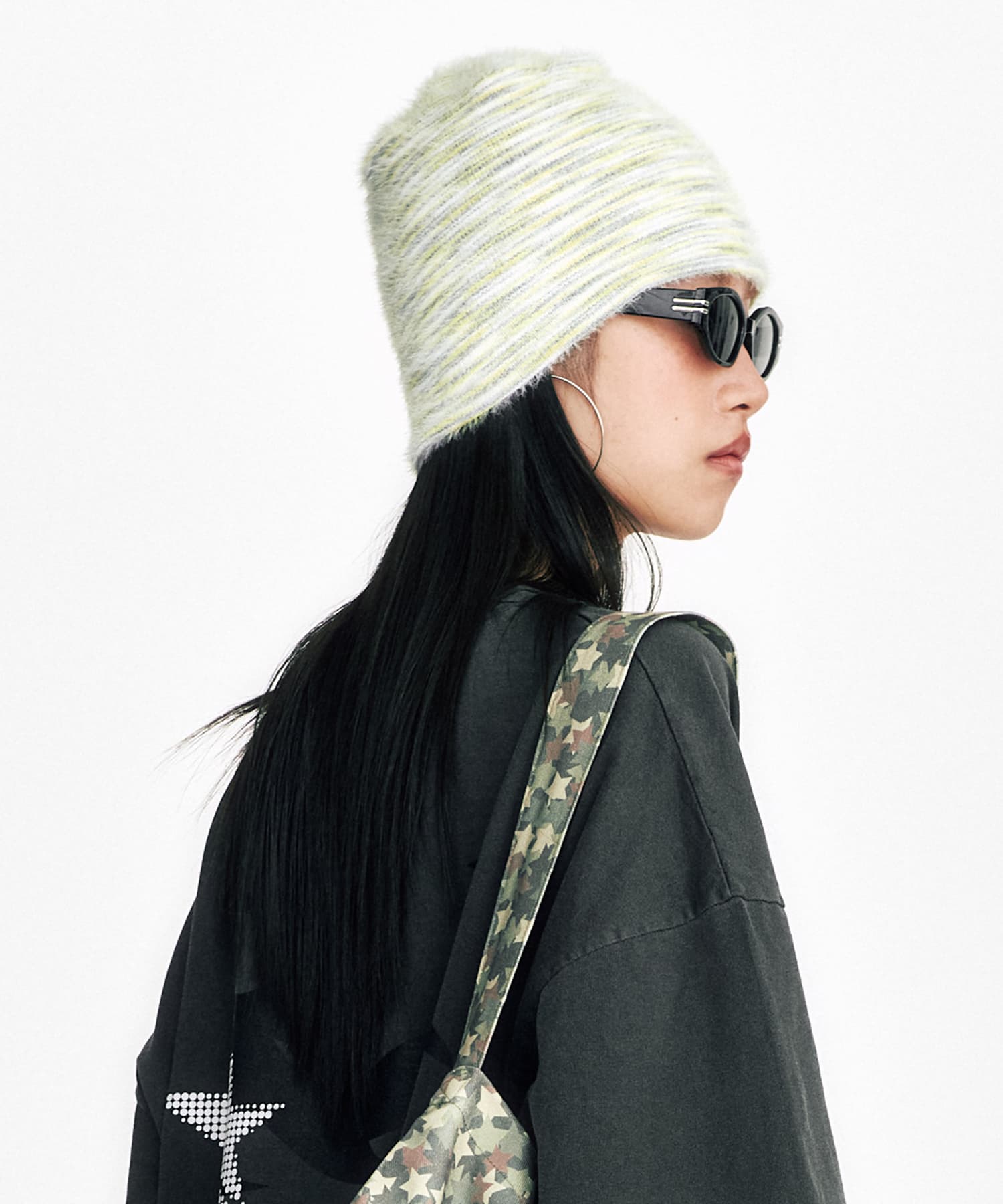 [SSERPE] SOFT HAIRY GRADATION BEANIE 2