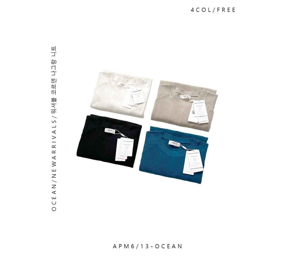 [OCEAN] Washable Cordenne Nagrang Short Sleeve Knit 9