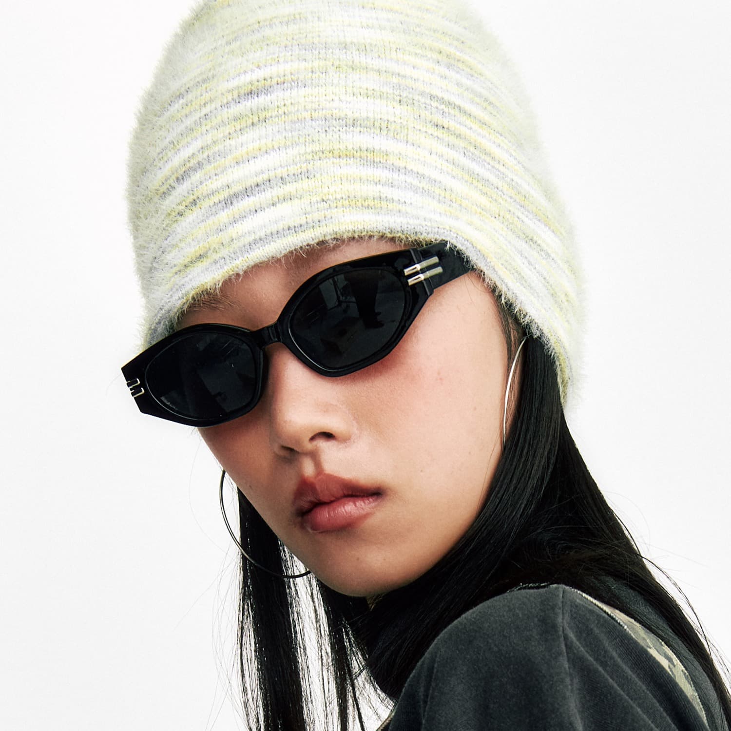 [SSERPE] SOFT HAIRY GRADATION BEANIE 1