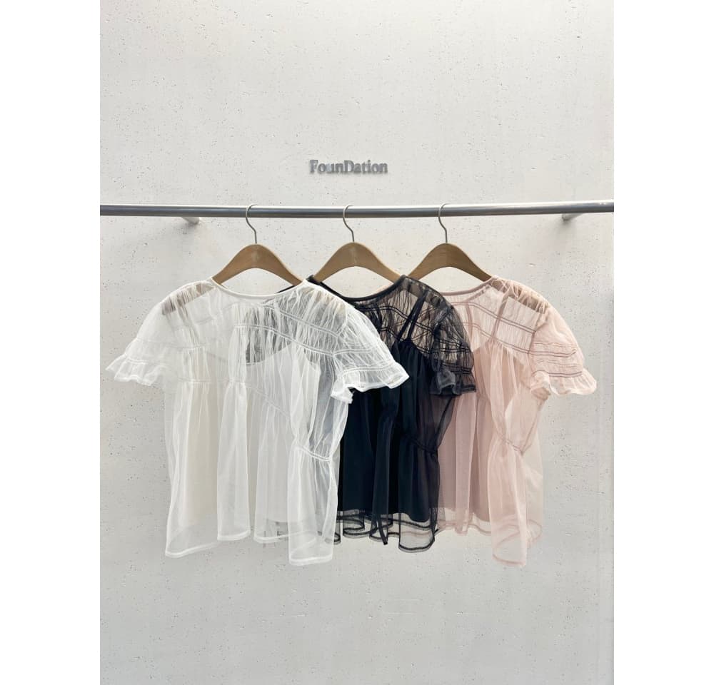 [FOUNDATION] Bli Mesh Sleeveless Blouse Set 10