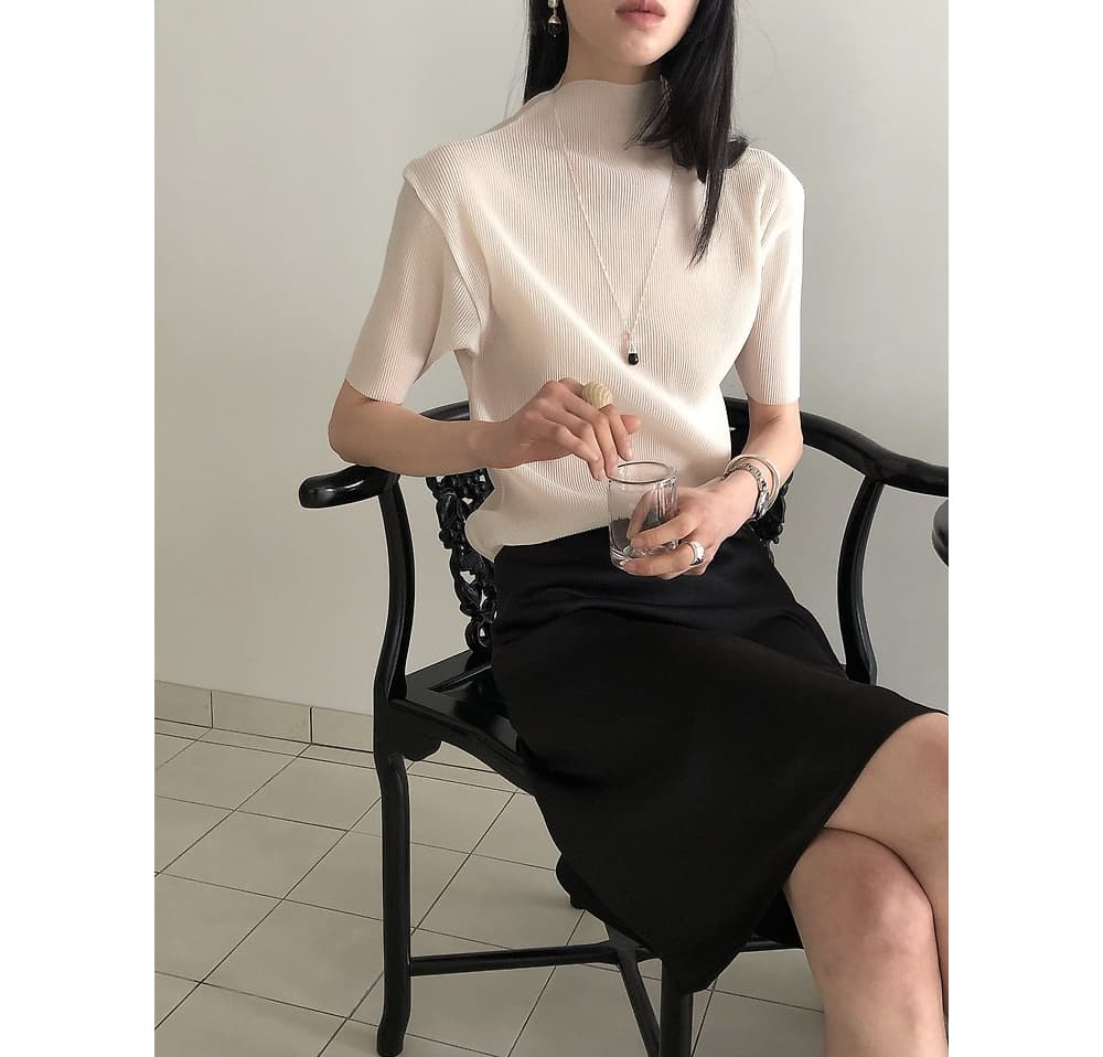 [LE BUTTER] Le Half Pleated T-Shirt 3