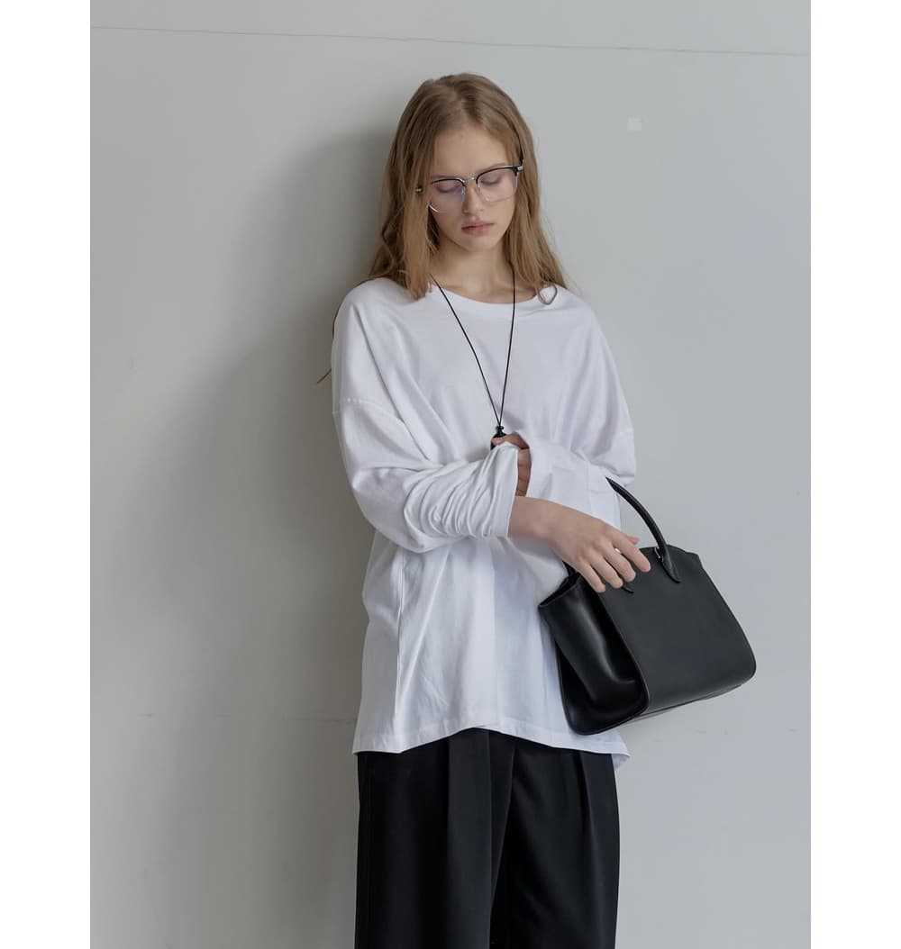 [CEST LA VIE] Neutral Cotton Loose T-Shirt 2