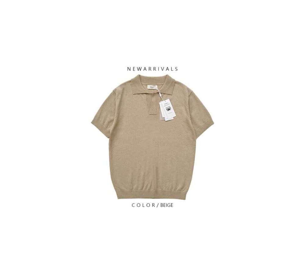 [OCEAN] Coat Booklet Open Washable Collar Short Sleeve Knit 8