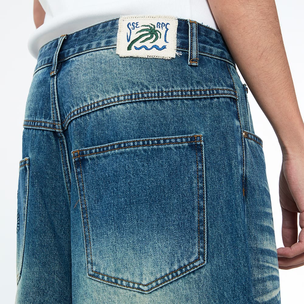 [SSERPE] SNAKE BERMUDA DENIM PANTS 7