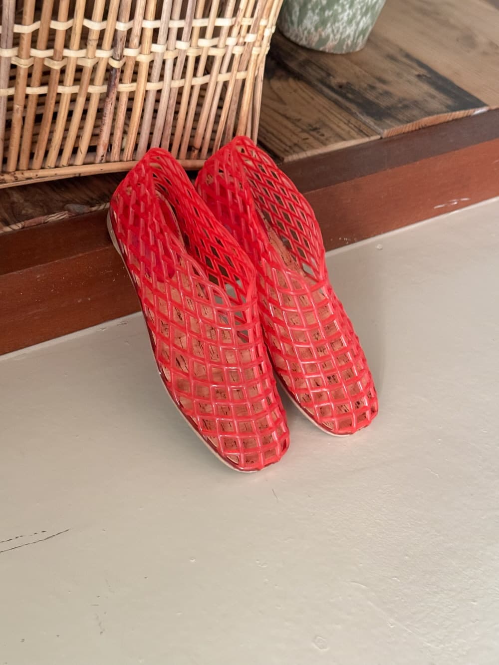 [CADEAU] CA212 Jelly Mesh Flat Shoes 10
