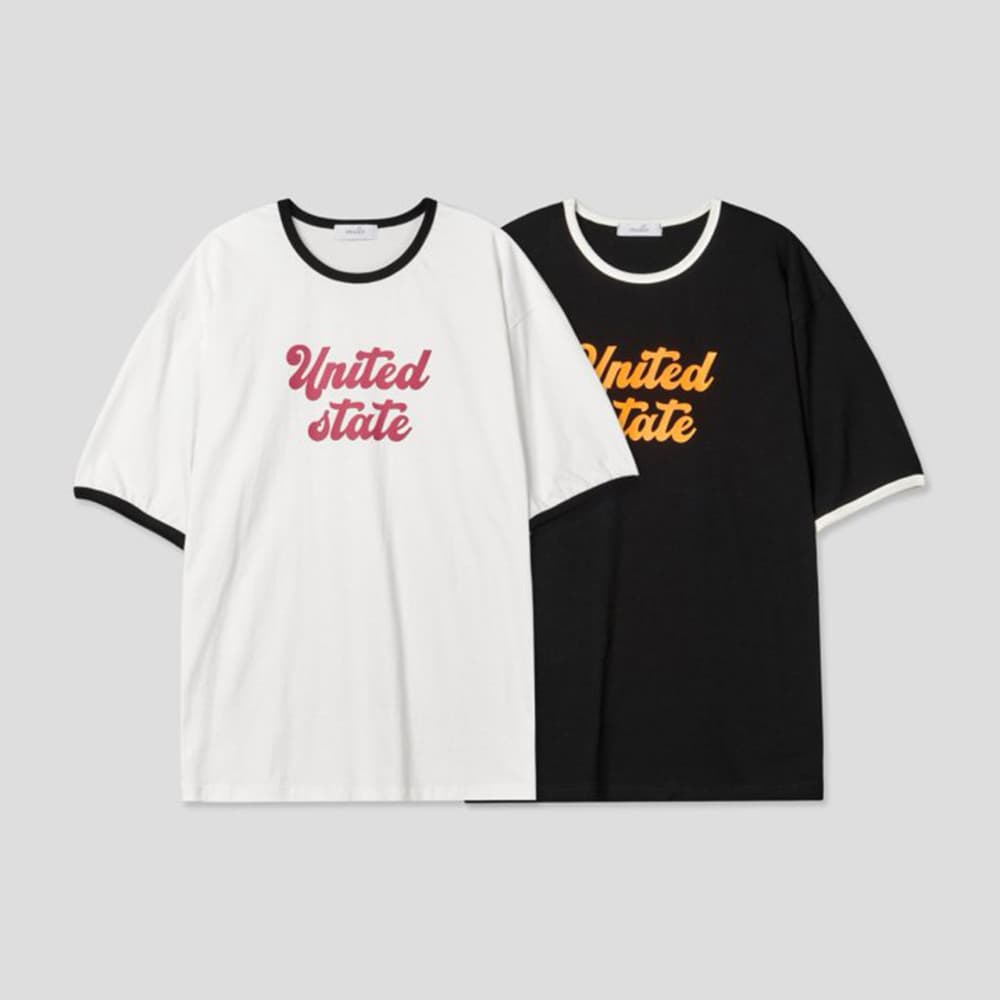 [MULLO] Color Matching Ringer Short Sleeve T-Shirt 3