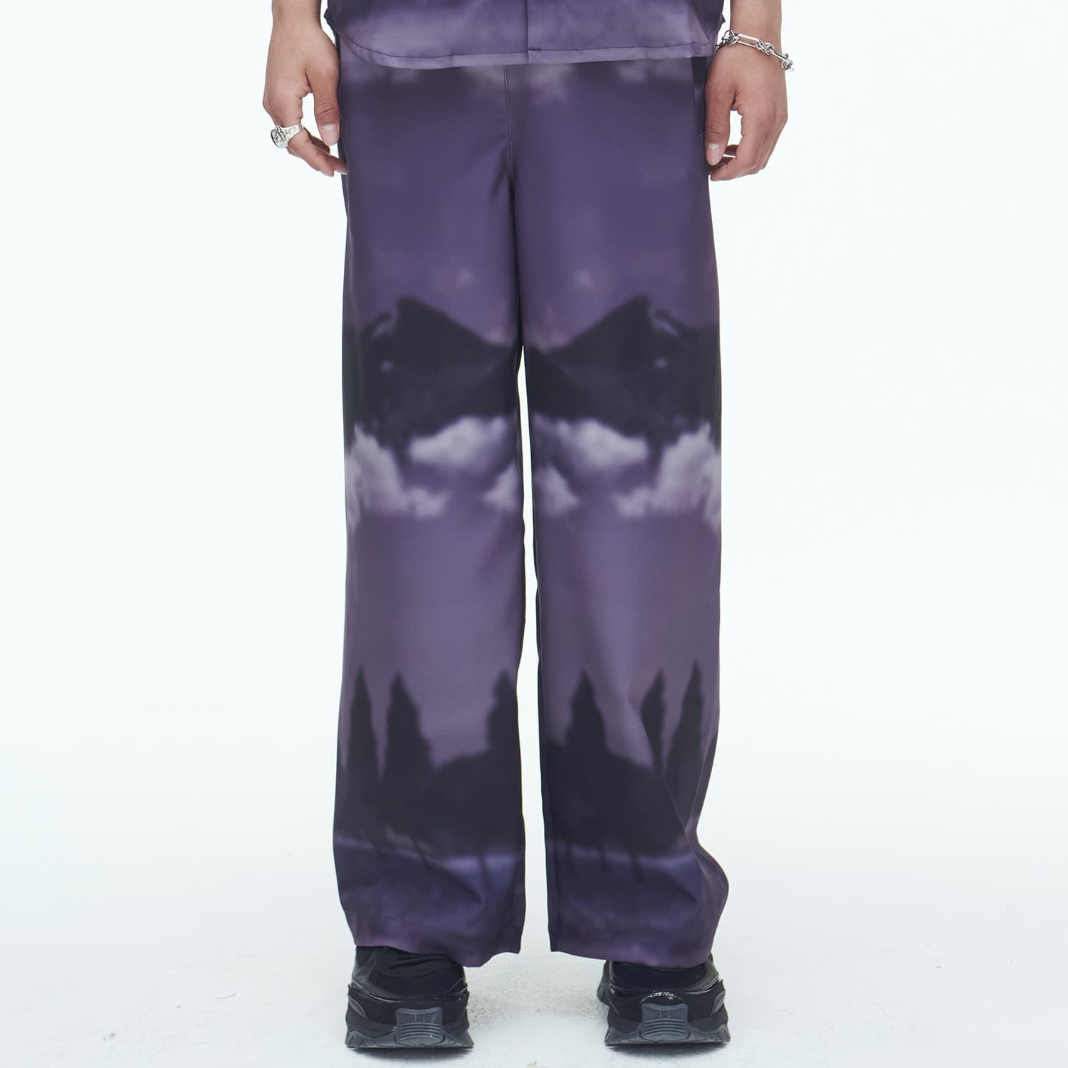 [SSERPE] PURPLE WIND FLOW PANTS 1