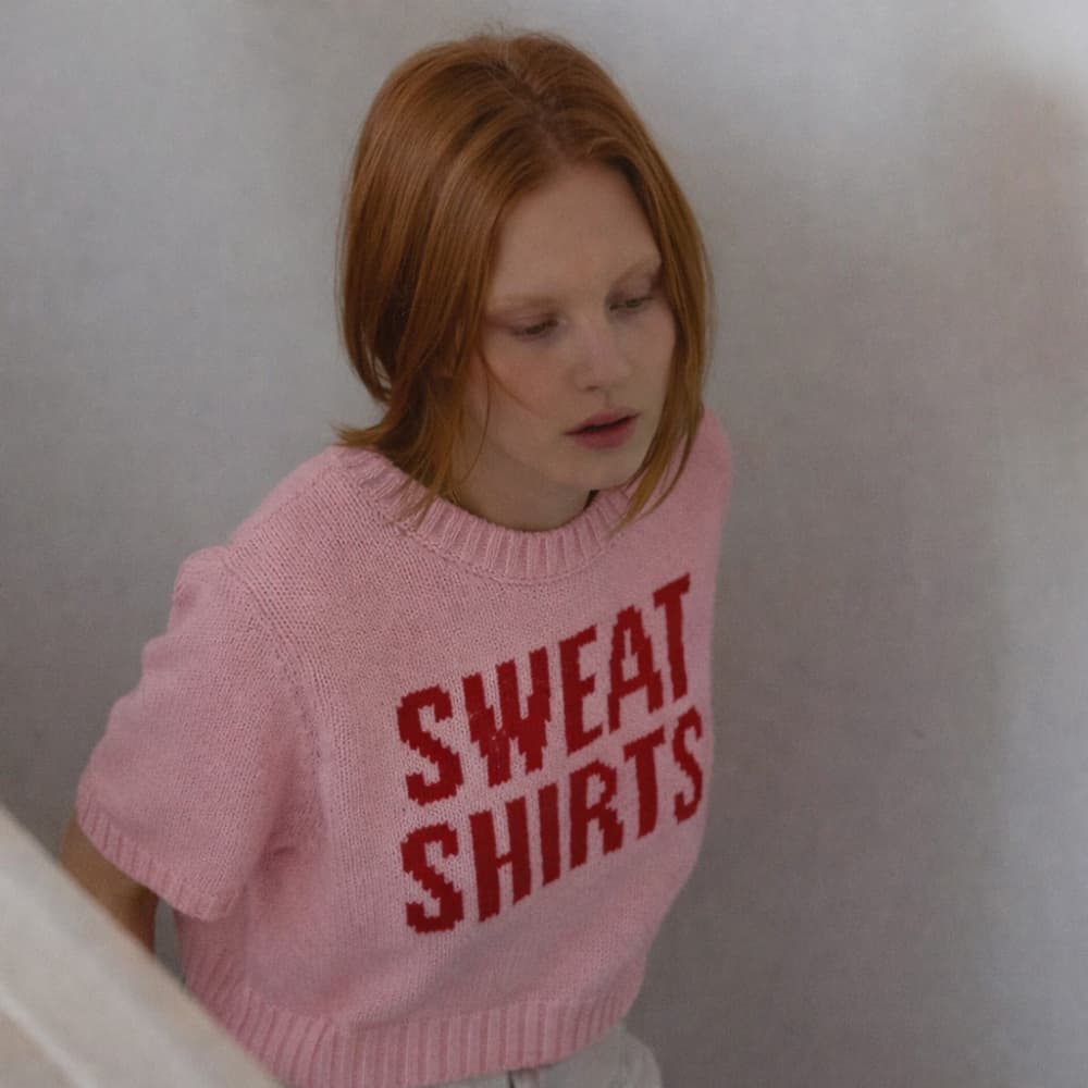 [UNANSWERED MYSTERY] Lettering Knit Pink 2