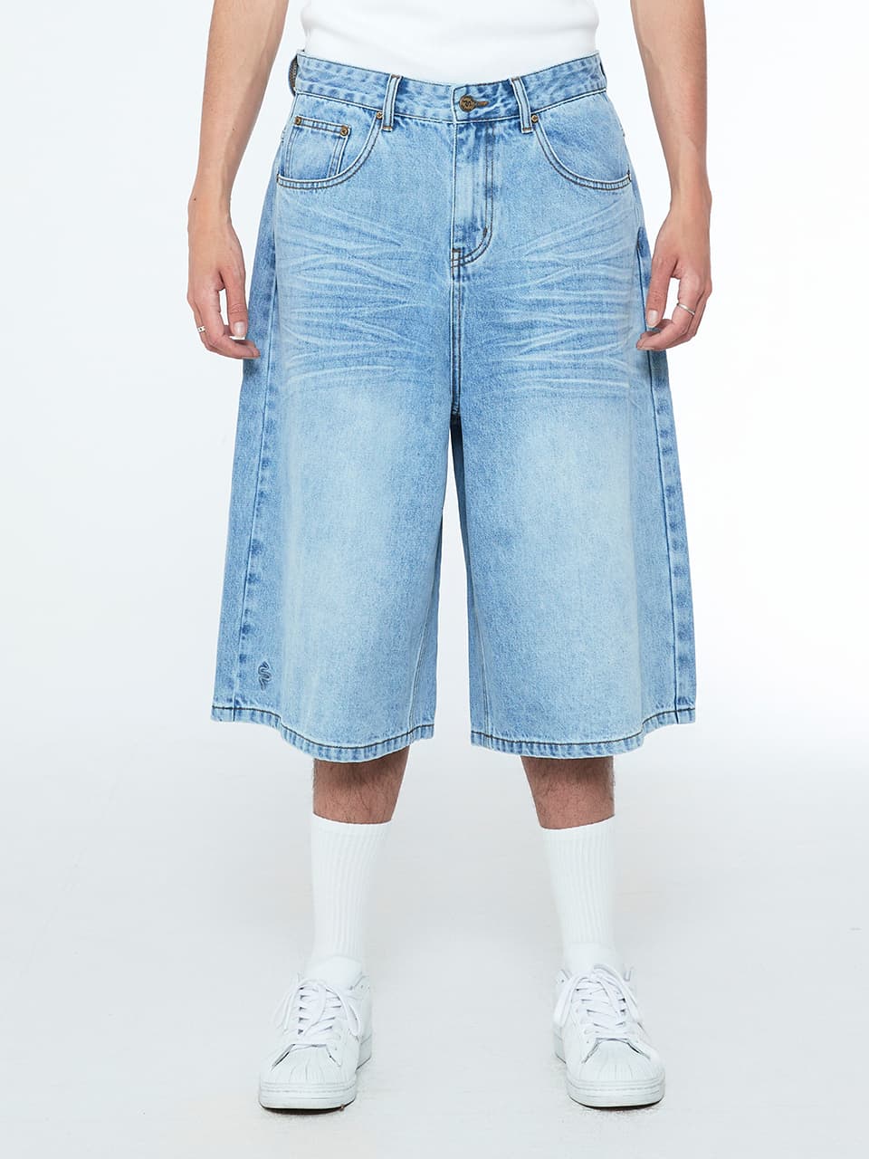 [SSERPE] SNAKE BERMUDA DENIM PANTS 9
