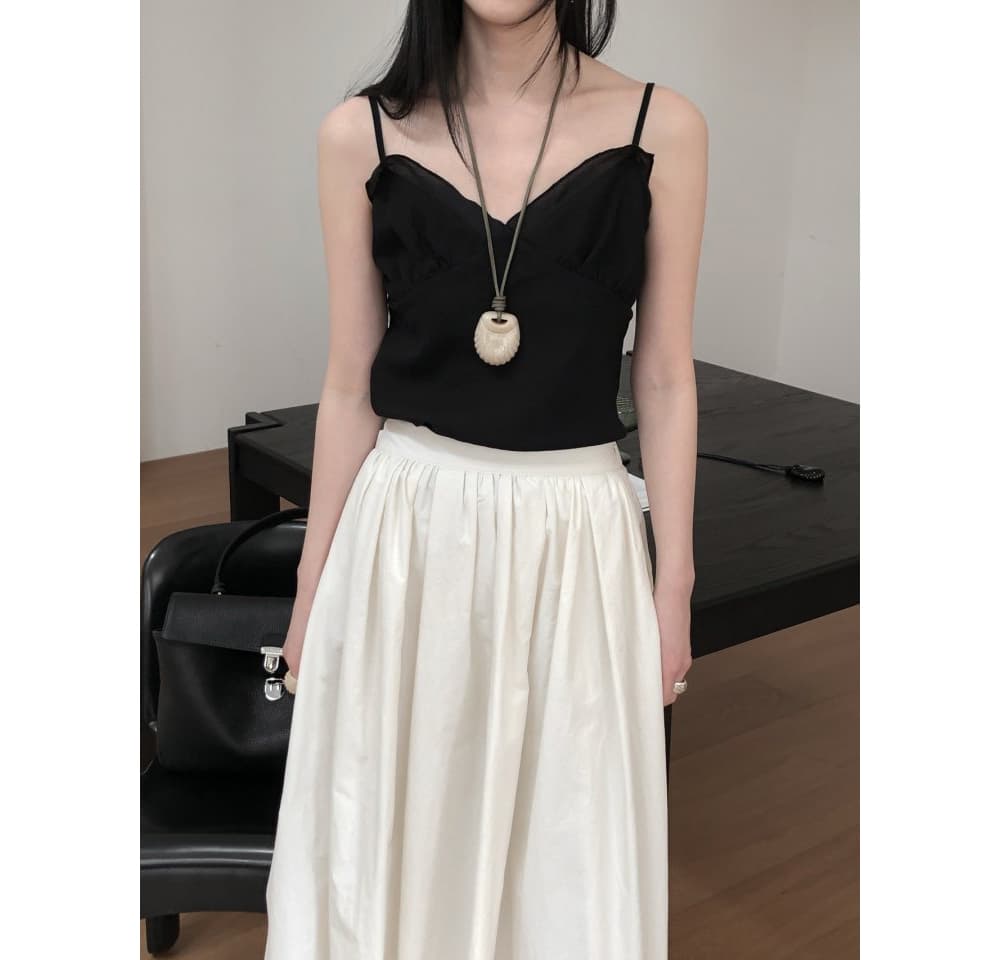 [LE BUTTER] Frill Slub Blouse 3