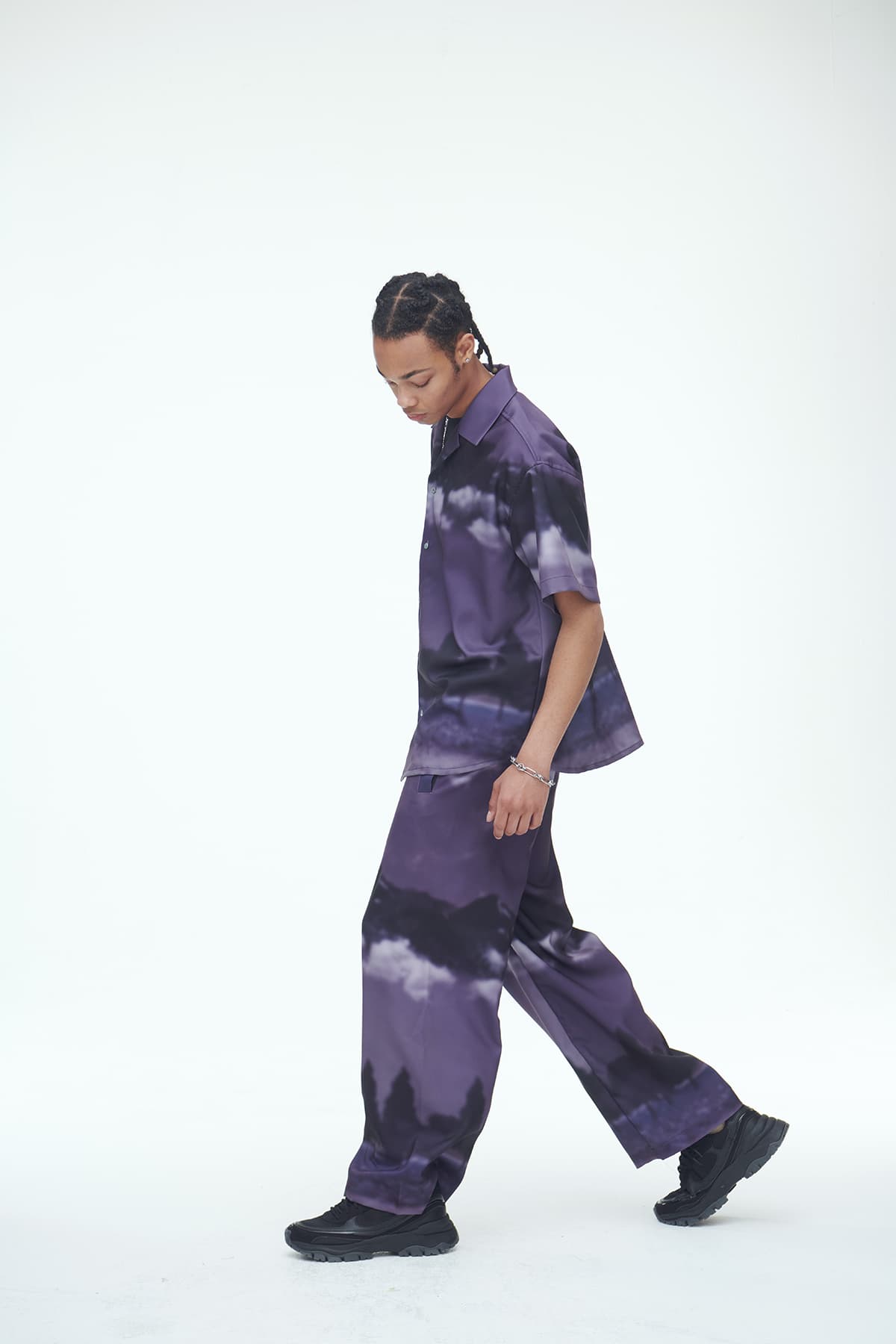 [SSERPE] PURPLE WIND FLOW PANTS 3
